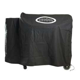 LOUISIANA GRILLS 53570 Grill Cover, 24 in W, 38 in H, Polyurethane, Black