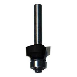 TASK T24267 Router Bit, 3/4 in Dia Cutter, 1/4 in Dia Shank, Steel/Tungsten Carbide
