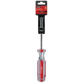 TASK Elite Series T50445 Screwdriver, #2 Drive, Robertson Drive, 5 in L Shank, Acetate Handle, Hard-Grip Handle