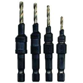 TASK T69010 Screw Drill Bit, #10 Dia, 1/4 in Dia Shank, Hex Shank