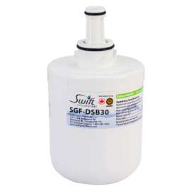 SWIFT GREEN FILTERS SGF-DSB30 Refrigerator Water Filter, 0.5 gpm, Coconut Shell Carbon Block Filter Media