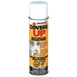 ZINSSER COVER UP Z03696 Stain Sealing Ceiling Paint, White, 454 g, Aerosol Can