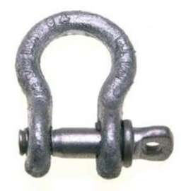 Campbell T9640435 Anchor Shackle, 1/4 in Trade, 1/2 ton Working Load, Industrial Grade, Carbon Steel, Galvanized