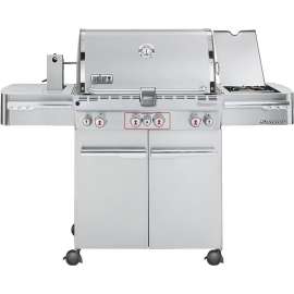 Weber Summit 7170001 Gas Grill, 48800 Btu/hr BTU, Liquid Propane, 4 -Burner, 468 sq-in Primary Cooking Surface