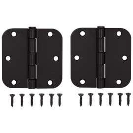 ProSource BH-102ORB-PS Door Hinge, Steel, Oil-Rubbed Bronze, Loose Pin, 180 deg Range of Motion, Screw Mounting