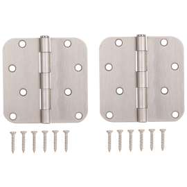 ProSource BH-402SN-PS Door Hinge, Steel, Satin Nickel, Loose Pin, 180 deg Range of Motion, Screw Mounting