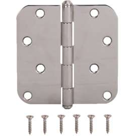 ProSource DH-S606-PS Door Hinge, Stainless Steel, Stainless Steel, Loose Pin, 180 deg Range of Motion, Screw Mounting