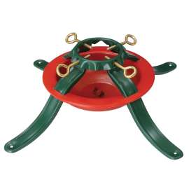 Hometown Holidays 5164 Natural Tree Stand, Steel, Green/Red, Powder-Coated