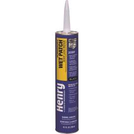 Henry Wet Patch 208R Series HE208R004 Roof Cement, Black, Liquid, 11 fl-oz Cartridge