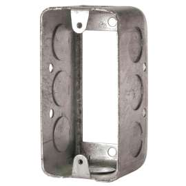 HUBBELL 2020RBAR Utility Box, 8 -Knockout, 1/2 in Knockout, Metal, Bracket Mounting