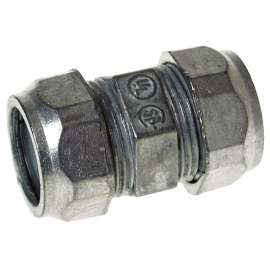 HUBBELL CKZ100 Conduit Coupling, 1 in Compression, Zinc-Plated