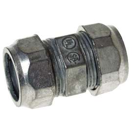 HUBBELL CKZ100R2 Conduit Coupling, 1 in Compression, Zinc-Plated
