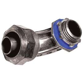 HUBBELL LTZ90100 Liquidtight Connector, 1 in, Zinc