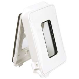 TAYMAC ML450WCN Flat While-In-Use Cover Box Cover, Polycarbonate/Synthetic Neoprene, White