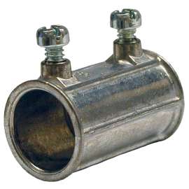 HUBBELL SKZ100 EMT Coupling, 1 in Screw, Zinc-Plated
