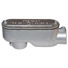 HUBBELL CBLB50COM Conduit Body, 1/2 in Hub, Aluminum