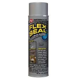 Flex Seal US473SL20 Liquid Rubber Sealant, Gray, 14 oz, Can