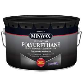 Minwax 71060000 Polyurethane, Liquid, Clear, 2.5 gal, Can