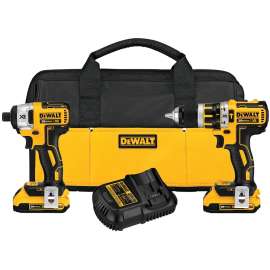 DeWALT DCK287D2/DCK286D2 Combination Kit, Battery Included, 20 V, 2-Tool, Lithium-Ion Battery
