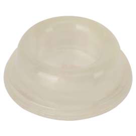 Prosource FE-S716-PS Door Stop, 1-3/4 in Dia Base, 1-3/4 in Dia x 5/8 in H Projection, Polyurethane (PU), Clear