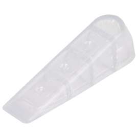 Prosource FE-50932-PS Door Stop, 1 in W x 4 in L x-1/4 in H Projection, Rubber, Clear
