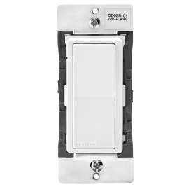 Leviton Bluetooth Digital Switch, 120/277 VAC, 15 A, 60 Hz, 3 Poles, 3 Ways, LED Lamp, White/Light Almond