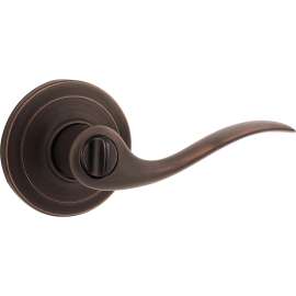 Weiser Toluca Series 9GLA3310-052 Privacy Lever, 4-7/32 in L Lever, Venetian Bronze
