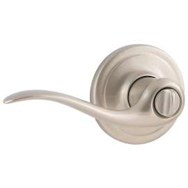 Weiser Toluca Series 9GLA3310-049 Privacy Lever, 4-7/32 in L Lever, Satin Nickel