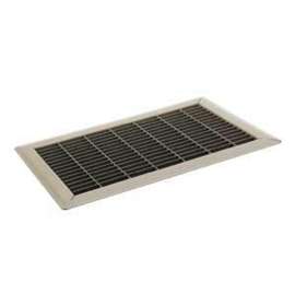 Imperial RG1198 Return Air Floor Grille, 12 in L, 8 in W, Rectangle, Steel, White