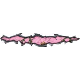 REALTREE RT-TMG-XTP Decal, Torn Metal Graphic, Pink Legend, Vinyl Adhesive