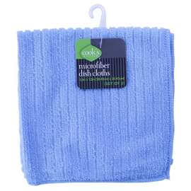 Cook's Kitchen 1004 Dish Towel, 12 in L, 12 in W, Microfiber