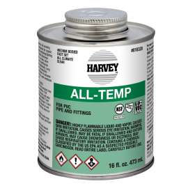 Harvey 018320-12 Solvent Cement, 16 oz Can, Liquid, Gray