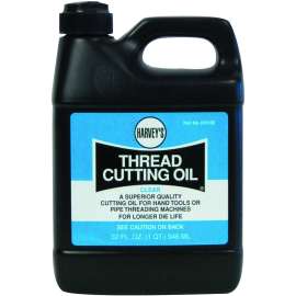 Harvey 016100 Thread Cutting Oil, 1 qt Bottle, Clear