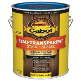 Cabot 140.0016337.007 Deck and Siding Stain, Cordovan Brown, Liquid, 1 gal
