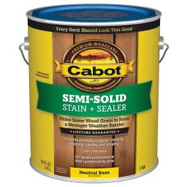 Cabot 140.0017406.007 Semi-Solid Deck and Siding Stain, Liquid, 1 gal