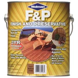 WOLMAN F&P 14406 Wood Preservative, Redwood, Liquid, 1 gal, Can