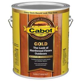 Cabot 3470 Series 140.0003471.007 Floor Finish, Gold Satin, Sun Lit Walnut