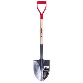 Garant GHR2FD Shovel, 9 in W Blade, Wood Handle, D-Handle Handle