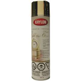 Krylon 41000 Premium Metallic Paint, Gold, 8 oz, Aerosol Can