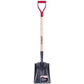 GARANT Pro Series 81767 Shovel, 10 in W Blade, Steel Blade, Wood Handle, D-Grip Handle, 27-3/4 in L Handle