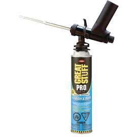 Dow GREAT STUFF PRO 217041 Insulating Foam Sealant, Yellow, 40 to 100 deg F, 20 oz Can