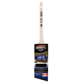 BENNETT RTPN ANG 50 Paint Brush, 2 in W, Nylon/Polyester Bristle, Angular Tapered Handle