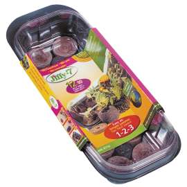 Jiffy J312 Seed Starter Kit, 4.8 in L Tray, 2.2 in W Tray, 12 -Cell, Sphagnum Peat Moss