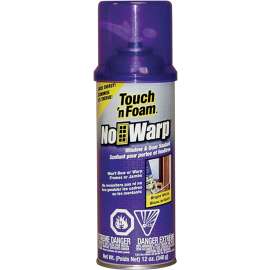 Touch 'n Foam 4001044010 Window and Door Foam Sealant, 12 oz, Aerosol Can, Petroleum, -104 deg C Flash, 137 g/l VOC