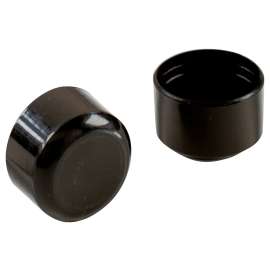 Shepherd Hardware 9112 Furniture Leg Tip, Round, Plastic, Black, 5/8 in ID Dia