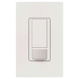 Lutron MS-OPS5MH-WH Motion Sensor Switch, 5 A, 120 V, 1 -Pole, Occupancy Sensor, 180 deg Sensing, White