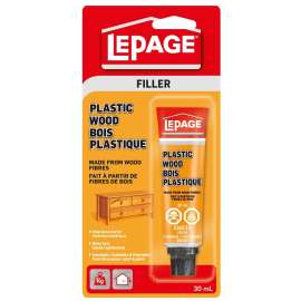LePage Plastic Wood 1980356 Wood Filler, Liquid, Acetone, Creamy, 30 mL Tube