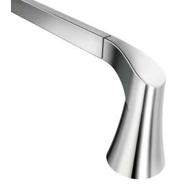 Moen Danika Series BH2924CH Towel Bar, 24 in L Rod, Zinc, Chrome, Surface Mounting