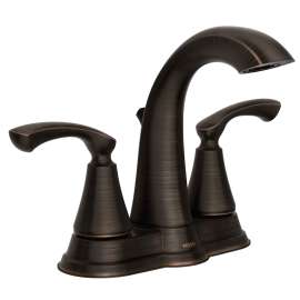 Moen Tiffin Series WS84876BRB Bathroom Faucet, 1.2 gpm, 2-Faucet Handle, Metal, Mediterranean Bronze, Lever Handle