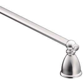 Moen Caldwell Series Y3118CH Towel Bar, 18 in L Rod, Aluminum/Zamac, Chrome, Surface Mounting